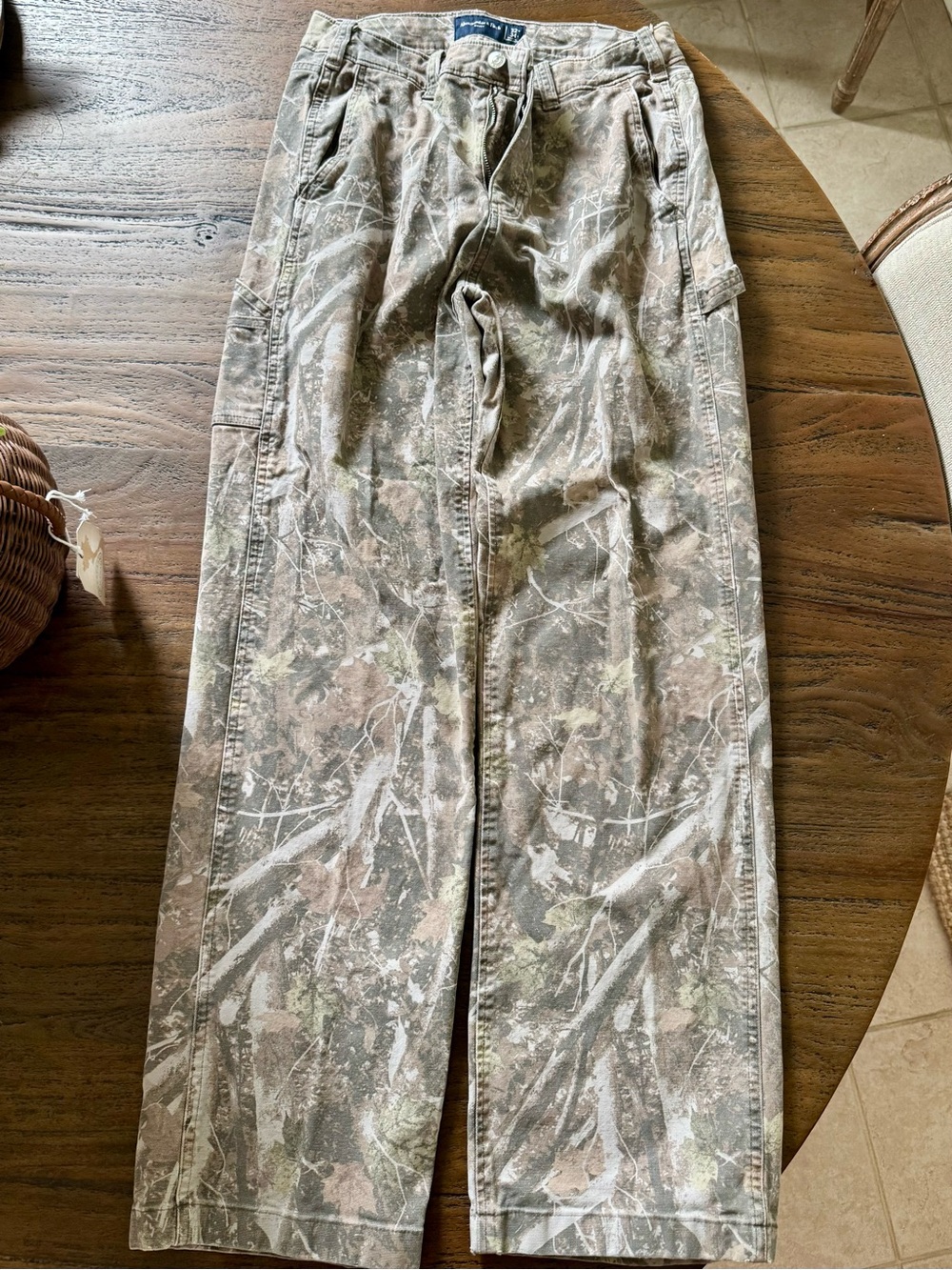 Men's Abercrombie & Fitch Camouflage Cargo Pants - Brown/Green
